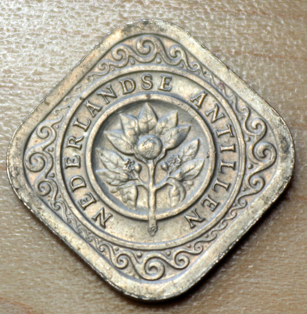 1967 Netherlands Antilles 5 Cents