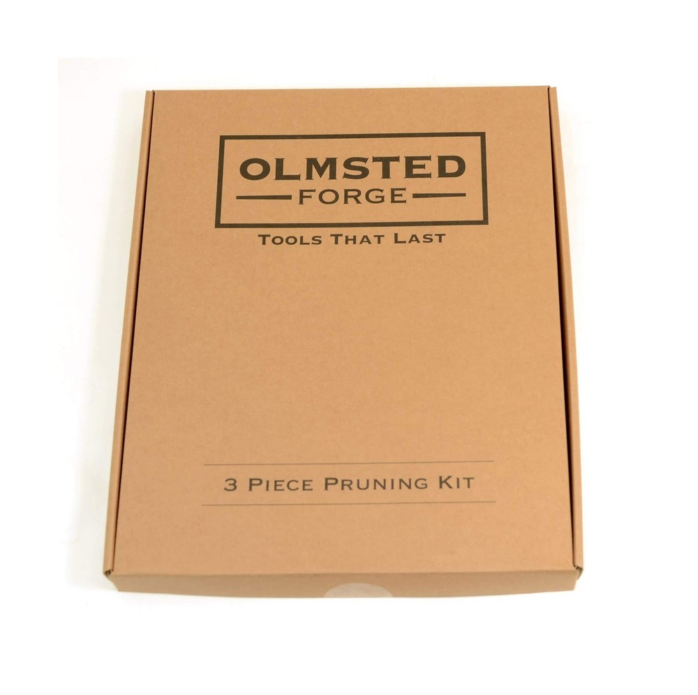 OLMSTED FORGE Pruning Tool Kit, 3 pcs: Pruner, Saw & Lopper
