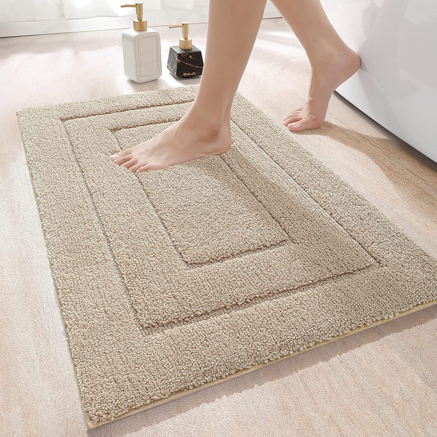 Bathroom Rug Mat, Extra Soft Absorbent Premium , Non-Slip Comfortable Carpet