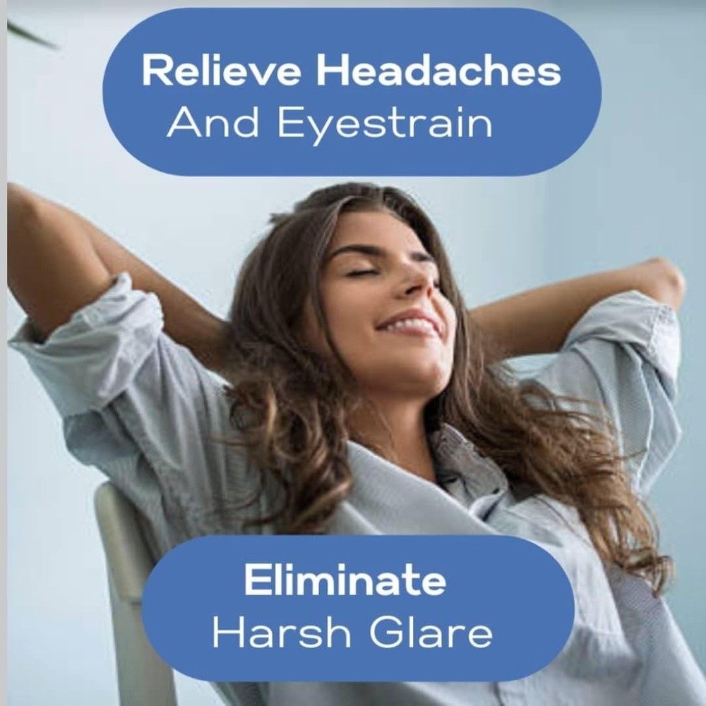 Mocha Fluorescent Light Filter Covers - 4 Pack for Glare Reduction