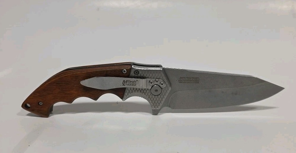 M-Tech Xtreme Ballistic Peacemaker Brown Spring Assisted Knife - Two-Tone Plain