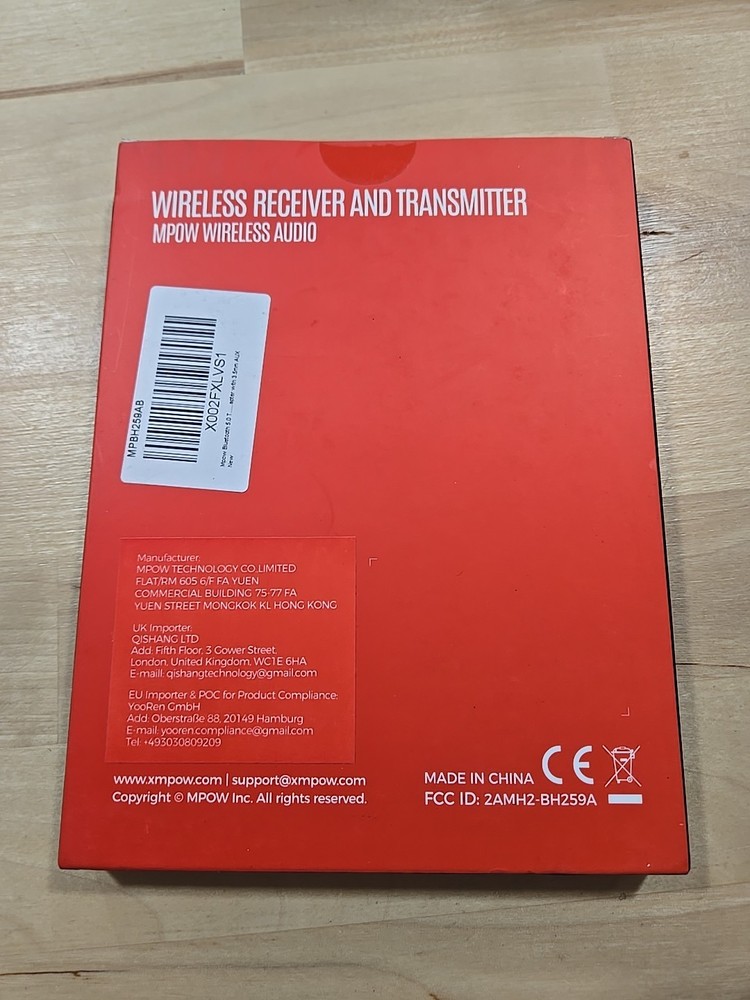 Mpow Wireless Receiver And Transmitter BH259A