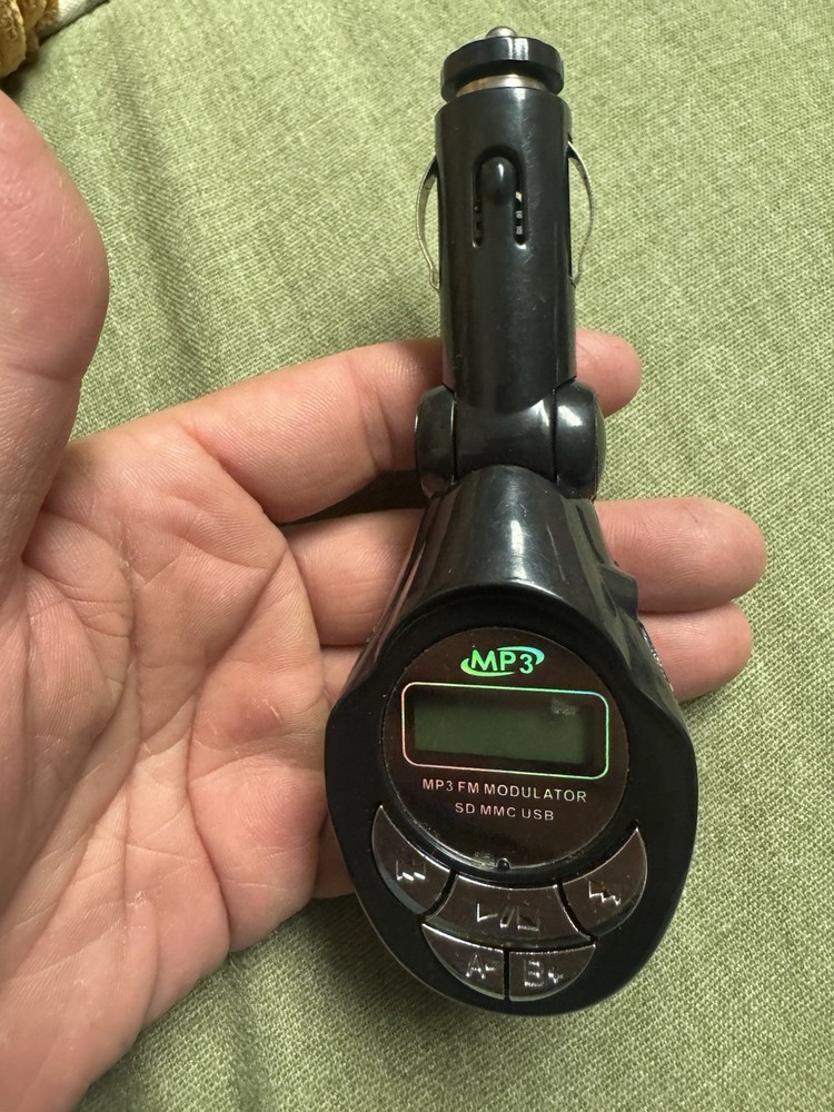 This is an MP3 FM modulator/transmitter for a car stereo system.
