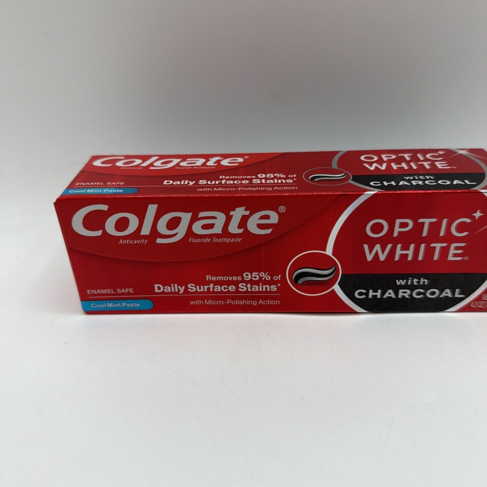 Colgate Toothpaste with Charcoal Cool Mint Paste 4.2 Ounce 4 Pack