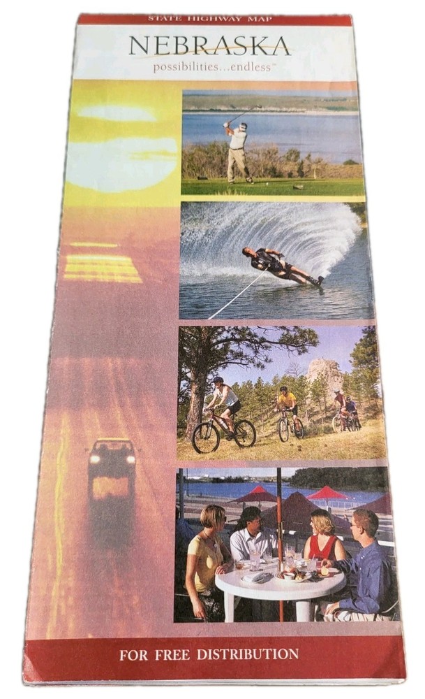 Nebraska 2007 Official State Highway Map Foldable
