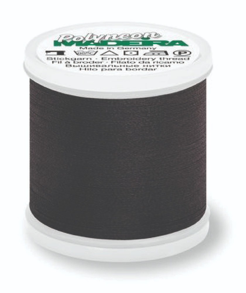 MADEIRA -- Ref. 1800 -- Emerald Black -- Polyneon Thread -- #40 -- 440 yards