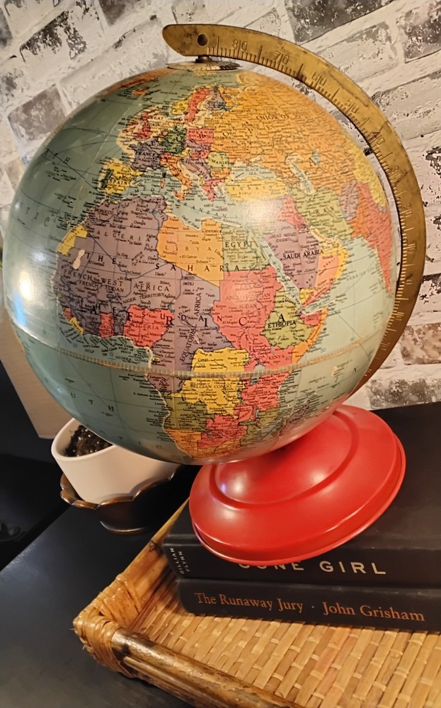 Vintage 1950's Replogle Reference 10 Inch World Globe