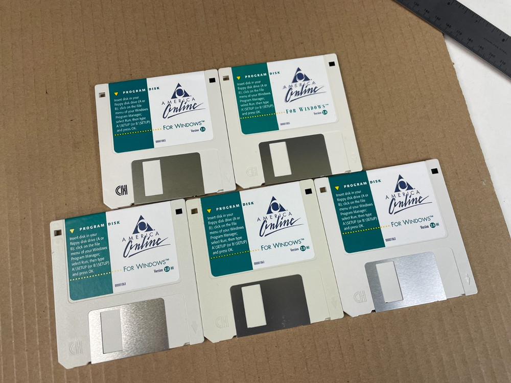 AOL America Online Version 2.0 MI Floppy Disk Windows ~ One Disk