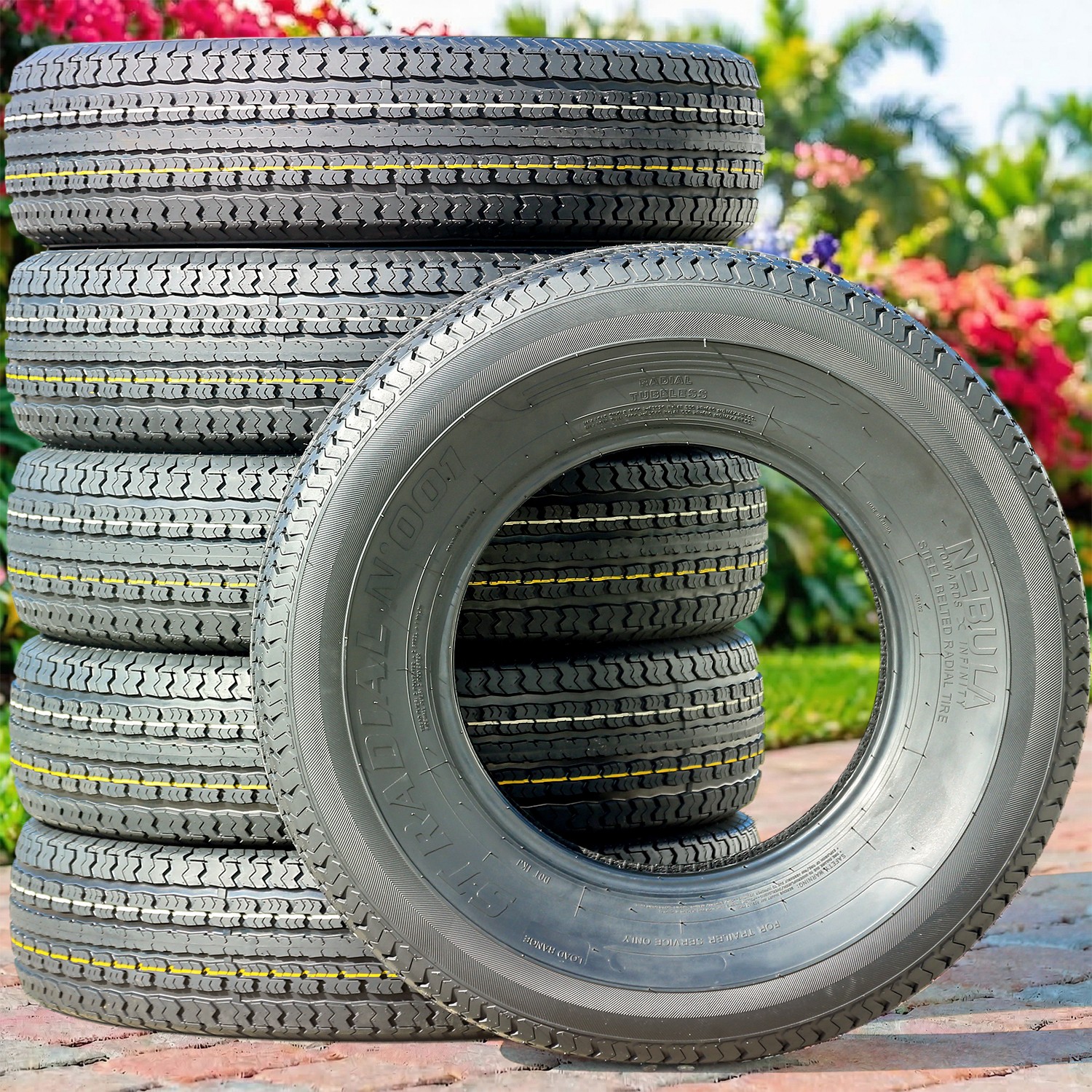 4 Tires Nebula ST Radial N' 001 Semi-Steel ST 205/75R14 Load D 8 Ply (Thailand)