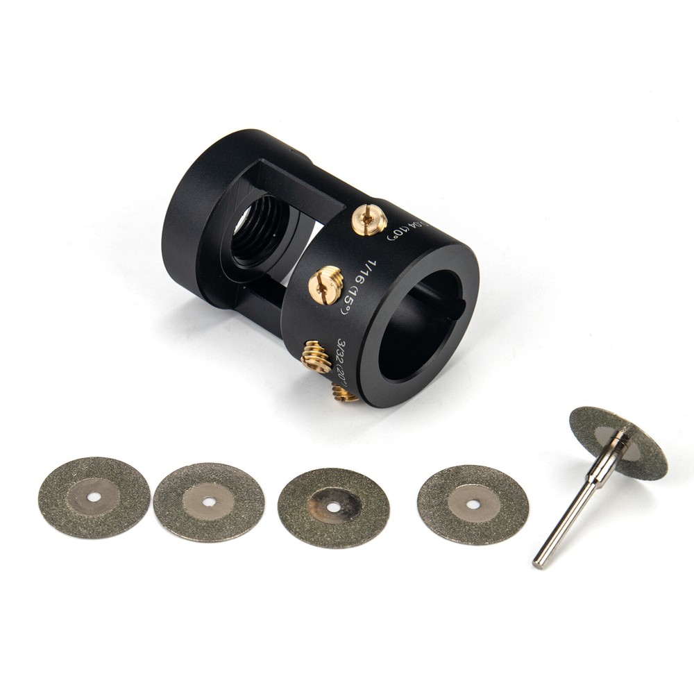 Tungsten Electrode Grinder Sharpener Multi-Angle Offsets w/ Rotary Tool TIG
