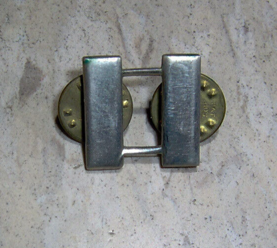 Collar Bar Pin WW2 silver genuine