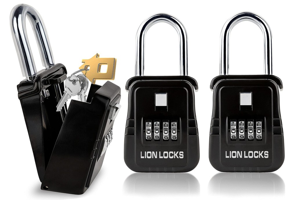 1500 Key Lock Box with Code, Lockbox for Keys Outdoor, Realtor Lock Box for S...