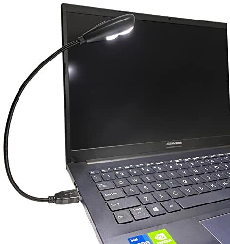 LED USB Reading Lamp Light with 2-Brightness Dimmable Setting, Flexible