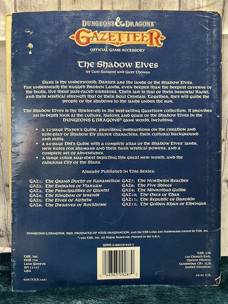 TSR Basic D&D Shadow Elves