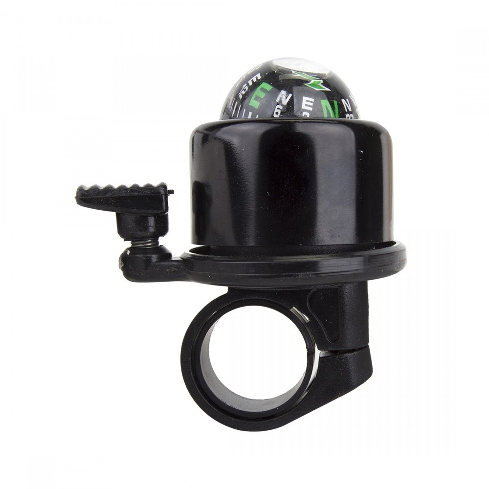 Sunlite Compact Alloy Mallet Bell with Easy-Read Compass - Lightweight Black