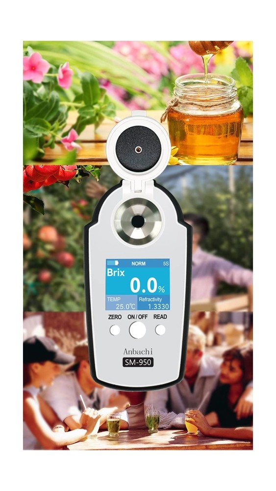 Digital Refractometer Digital BRIX Tester Sugar Meter Ideal for Drinking Wate...