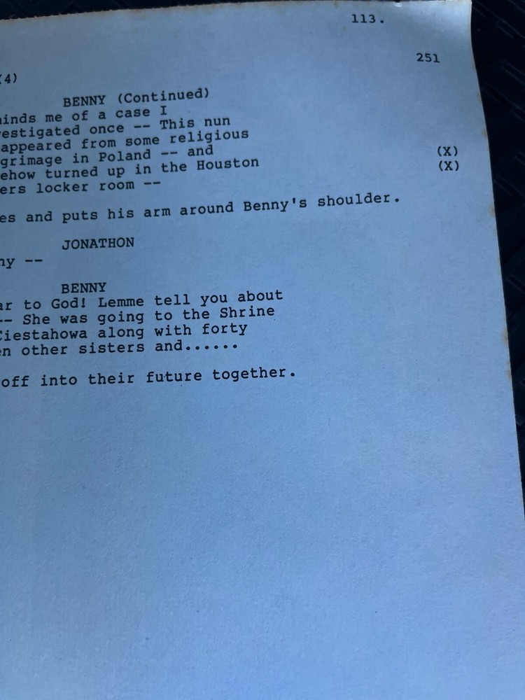 SHADOW CHASERS TV SERIES SHOW SCRIPT EPISODE PILOT