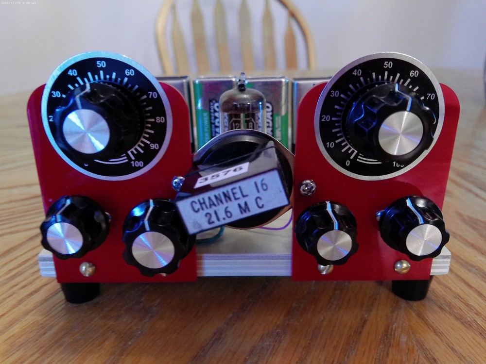Schematic Only Mono Band 12AL8 Space Charge Ham Radio Transceiver