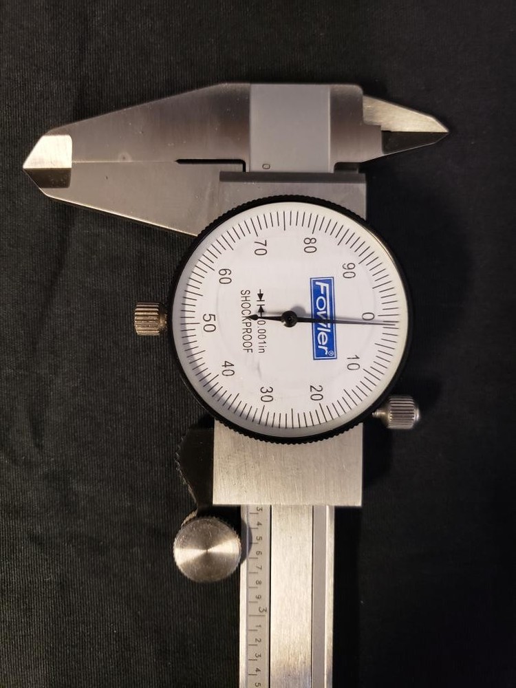 FOWLER DIAL CALIPER & MICROMETER SET (MISSING 6" RULER) (B26003039)