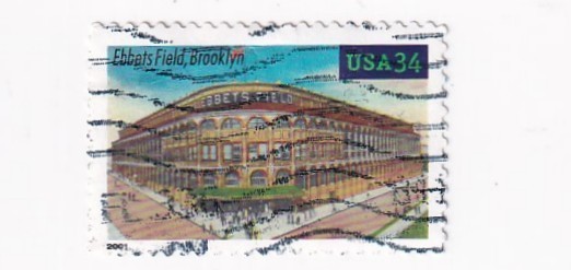 STAMP US SCOTT 3510 "Ebbets Field, Brooklyn" 2001 34 CENT USED - A