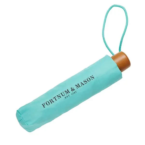 Fortnum & Mason Compact Umbrella- Eau De Nil NWT