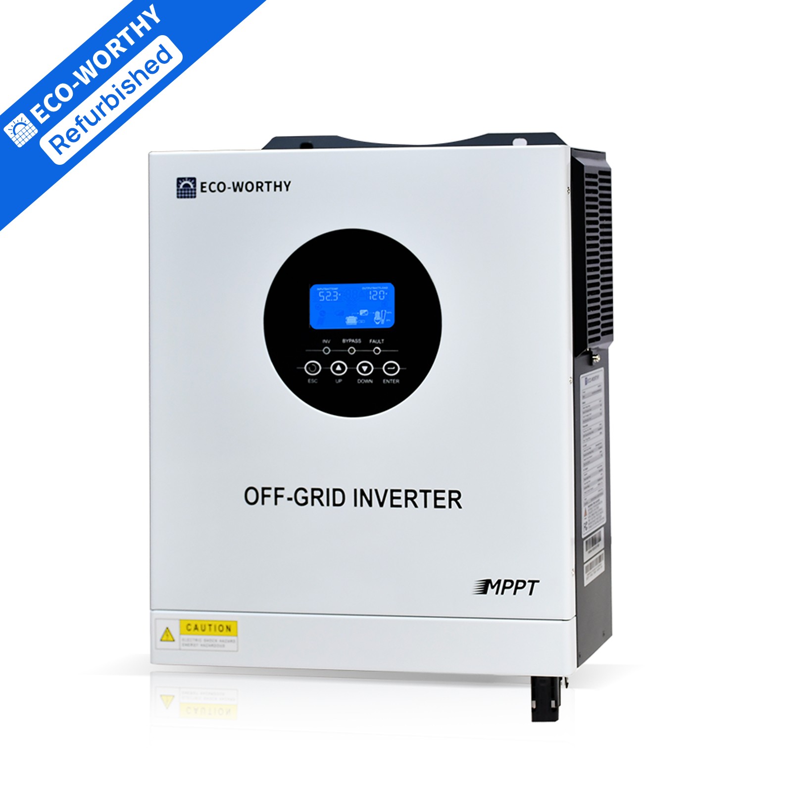ECO-WORTHY 5KW Solar Hybrid Inverter 48V DC-120V/220V AC Split Phase Off-Grid
