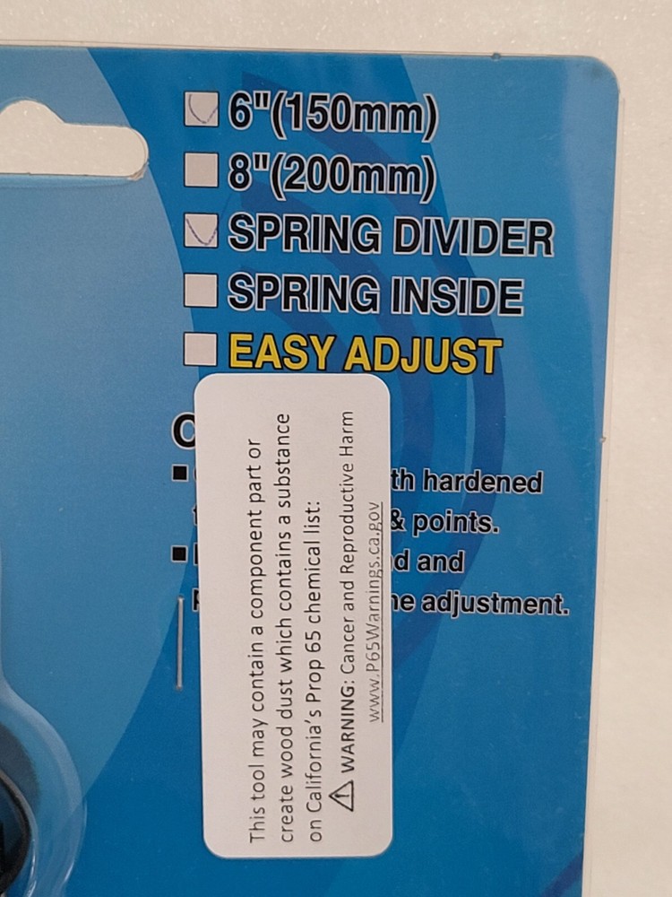 Toolmaker Caliper 6 Inch Spring Divider - NEW