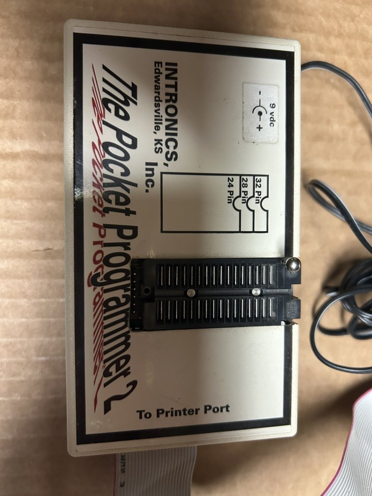 INTRONICS EPROM POCKET PROGRAMMER 2 Printer Port w/Prom and EP16 adapter