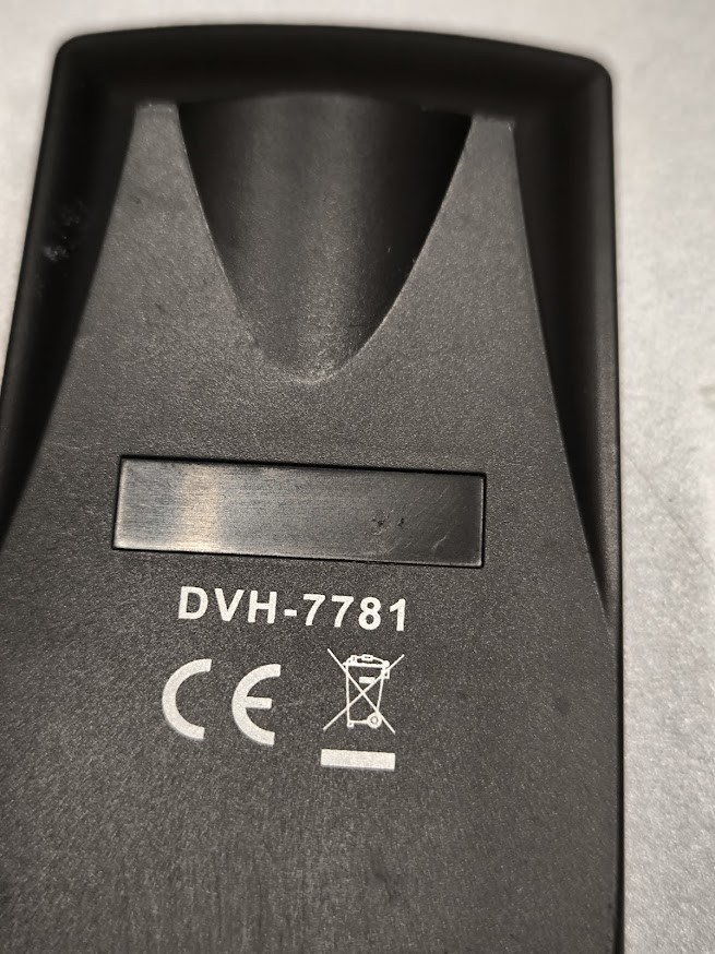 Denver DVH-7781 Remote Control - Used, Fully Working