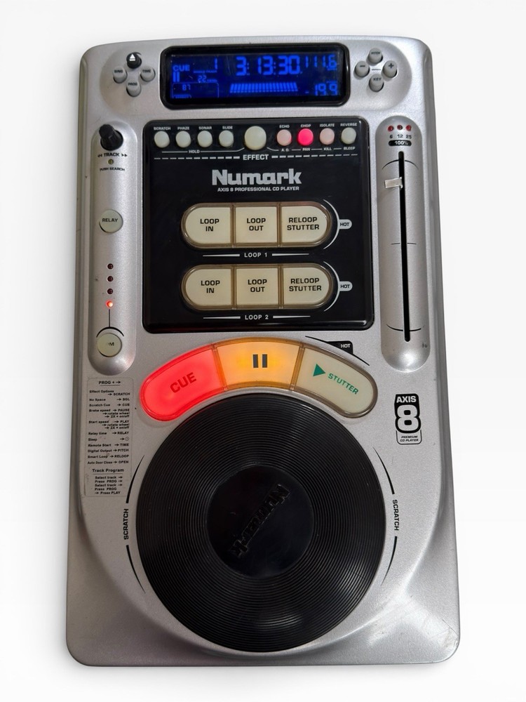 NUMARK AXIS 8 Professional Tabletop Premium CD Player Read