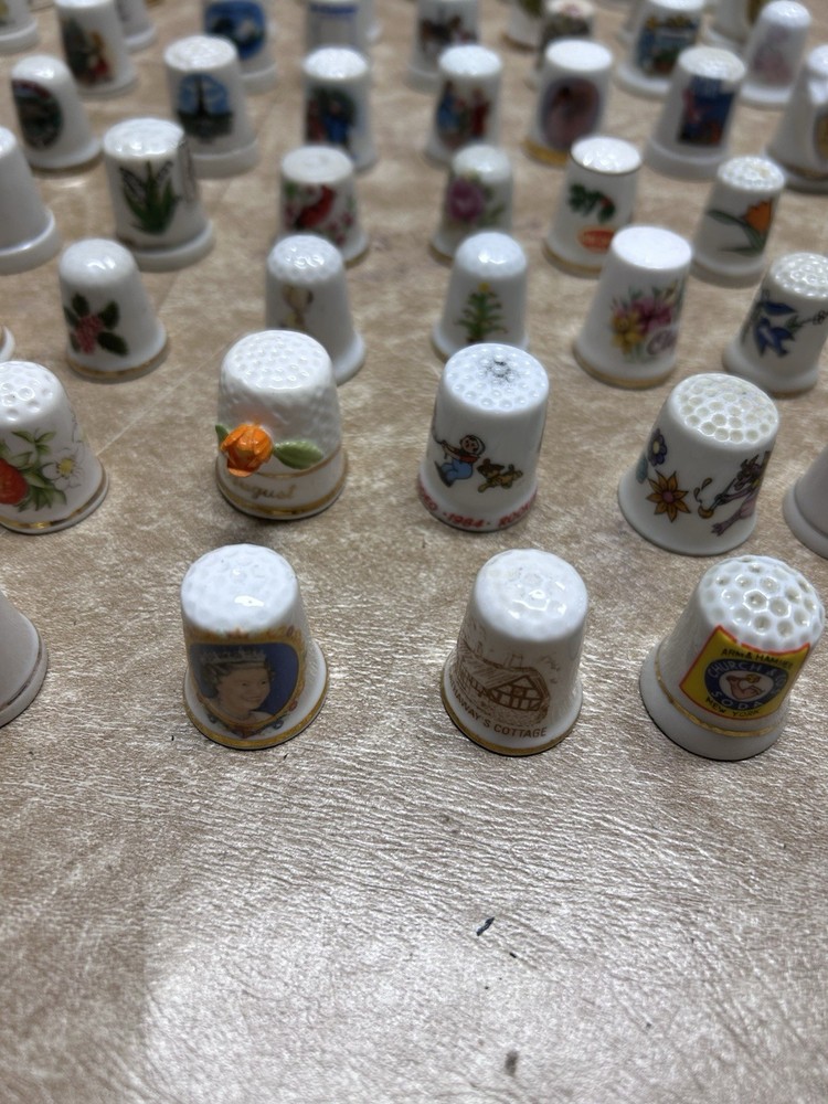 180 Vintage Thimbles Lot