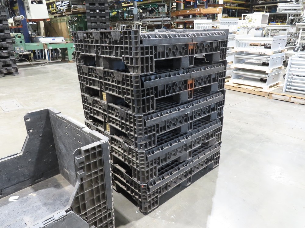 HPJ BulkPak Collapsible Bulk Container Bin 25.5 cu-ft 48 x 40" Stackable Tote