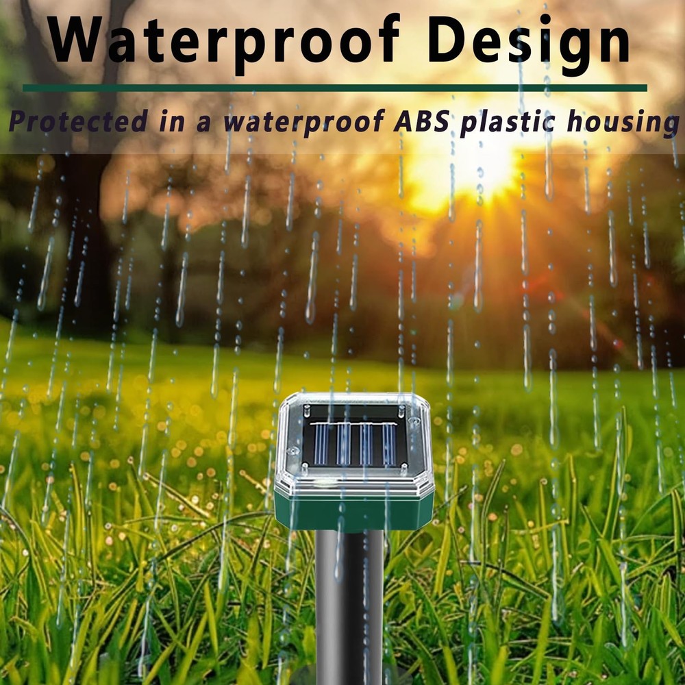 Solar Powered Mole Repellent for Lawns10 Pack Repeller Deep Green