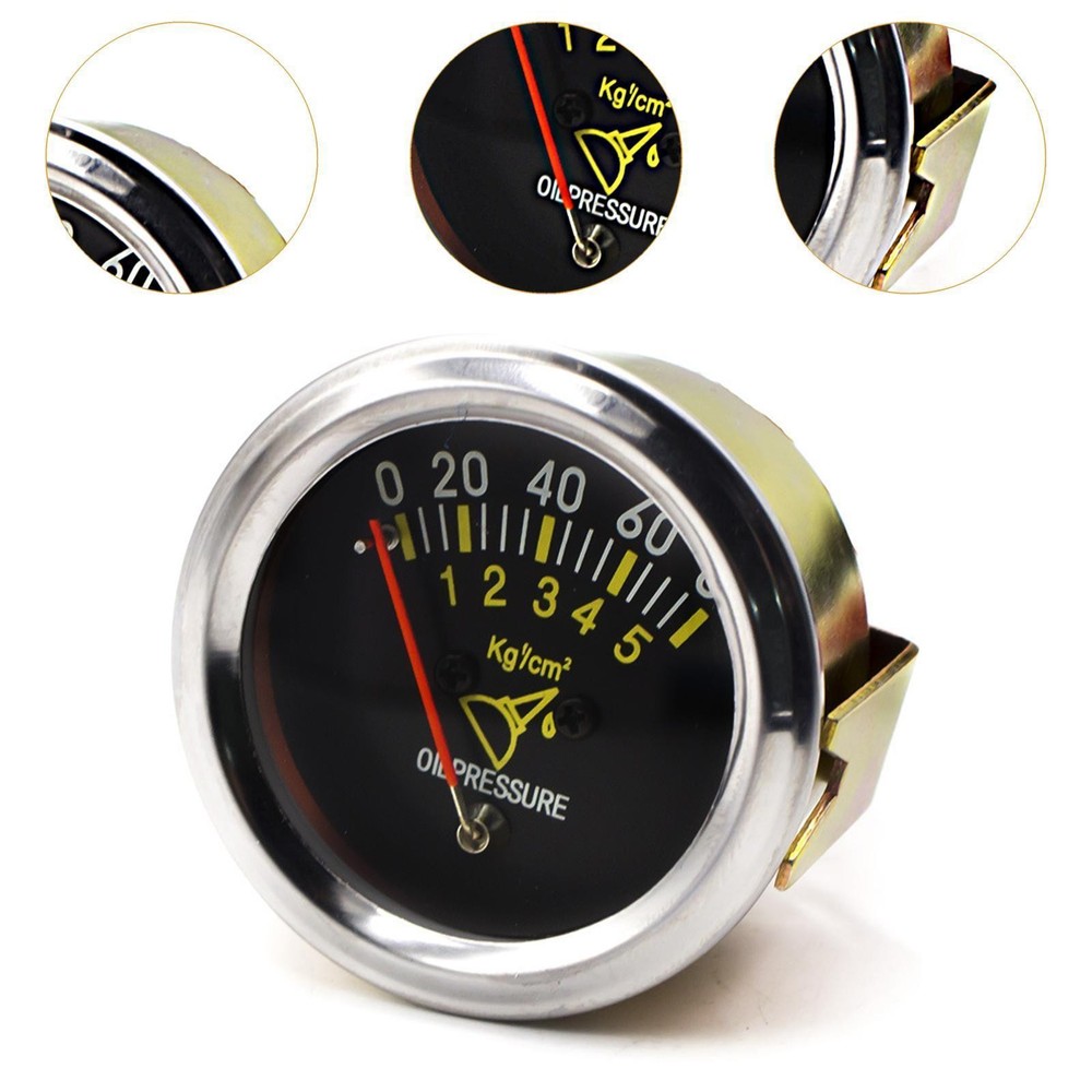 Generic Oil Pressure Gauge 0-80 PSI Engine Testing Tools Replacement Easy to