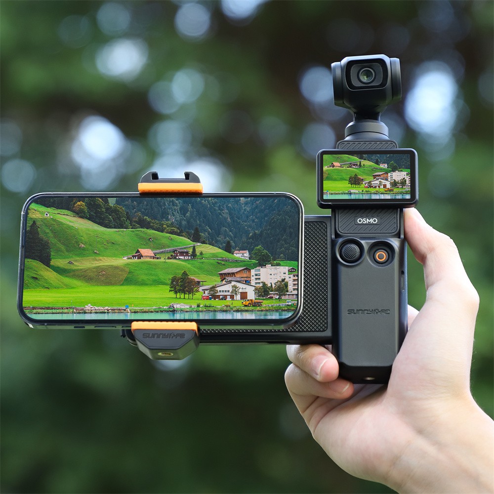 Multi-use Cellphone Mount Cover Brackets Extension Handle for DJI Osmo Pocket 3
