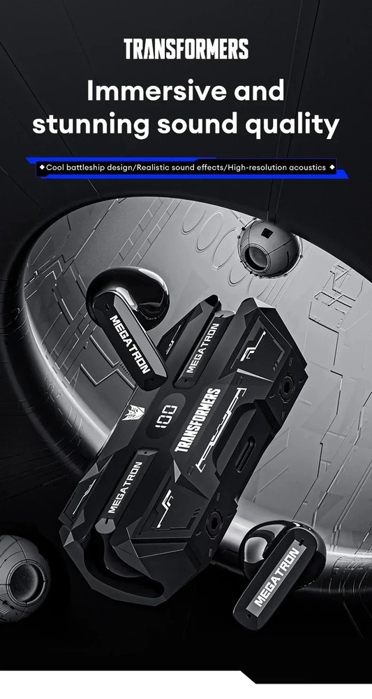 Transformers TF-T51 Bluetooth Earphone Low Latency Gaming Earbuds