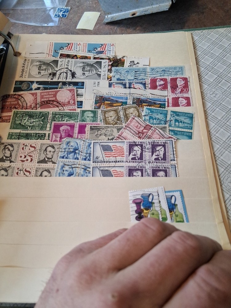 5000 + Stamps Post Marked 1 To 13 Cent
