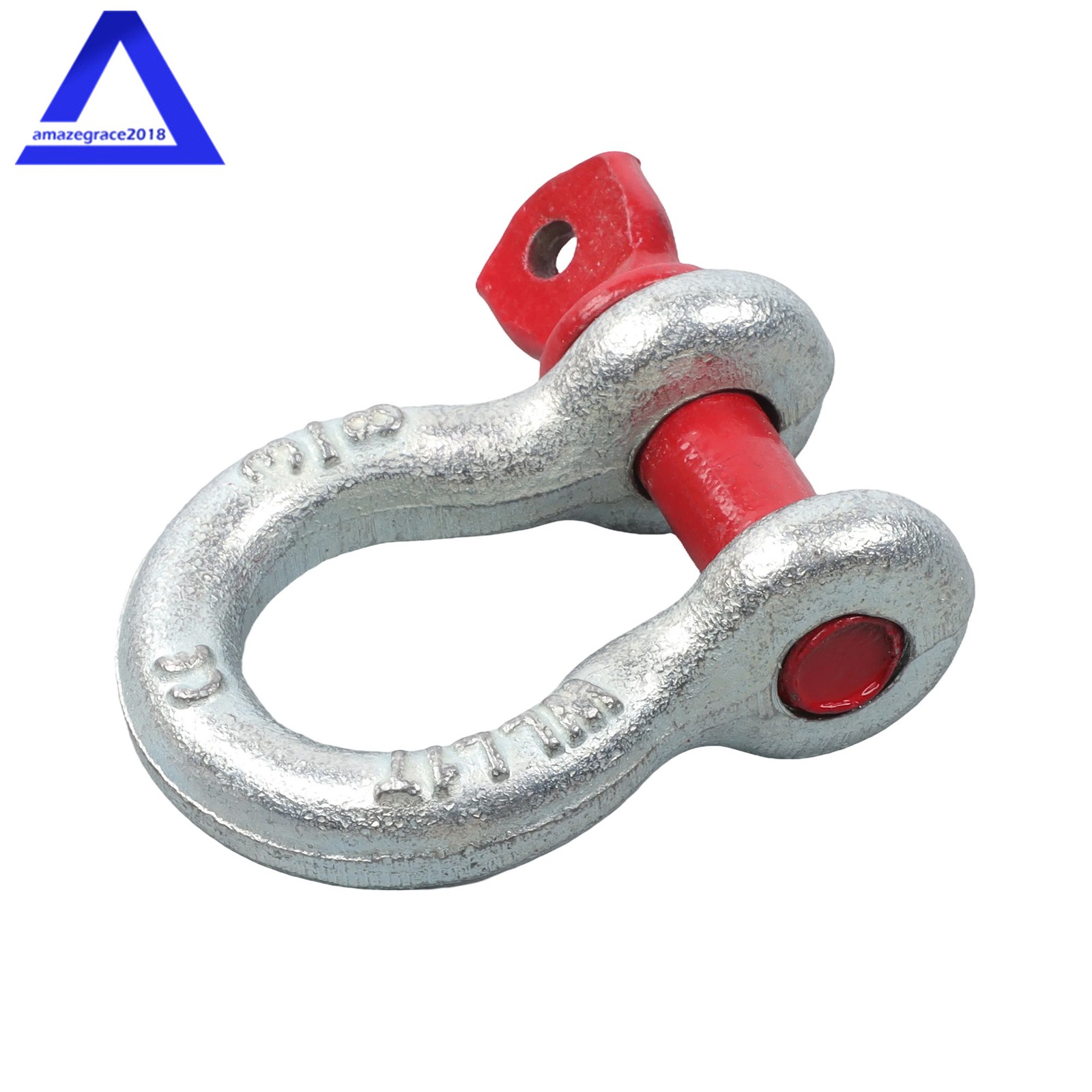 10 Pcs 3/8'' D Ring Anchor Shackles Galvanized Screw Pin Clevis Shackle WLL 1T