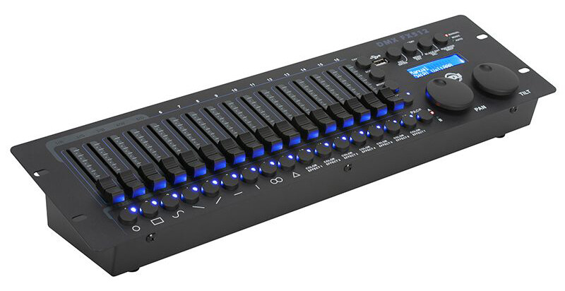 American DJ ADJ DMX FX512 19" 512 channels DMX Lighting Controller Console+Cable