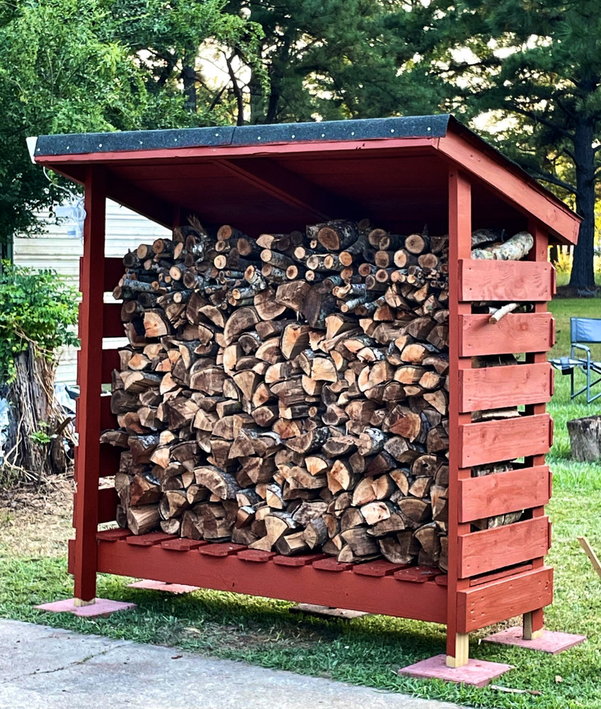 DIY Small Firewood Shed Plan - Step-by-Step Build Guide Beginer level - ft/in