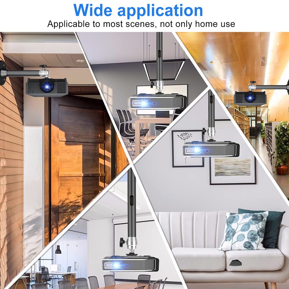 Universal 7" LCD DLP Mini Projector Ceiling Wall Mount Bracket Aluminium Holder