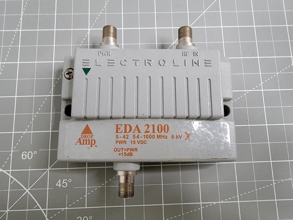 Electroline EDA2100 Drop Amp 54-1000MHz Good Used Condition