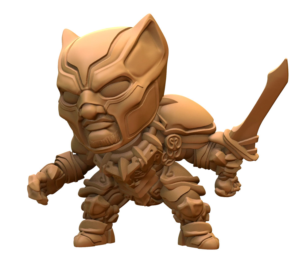 Capsule Chibi - Black Panther Knight (Sword)