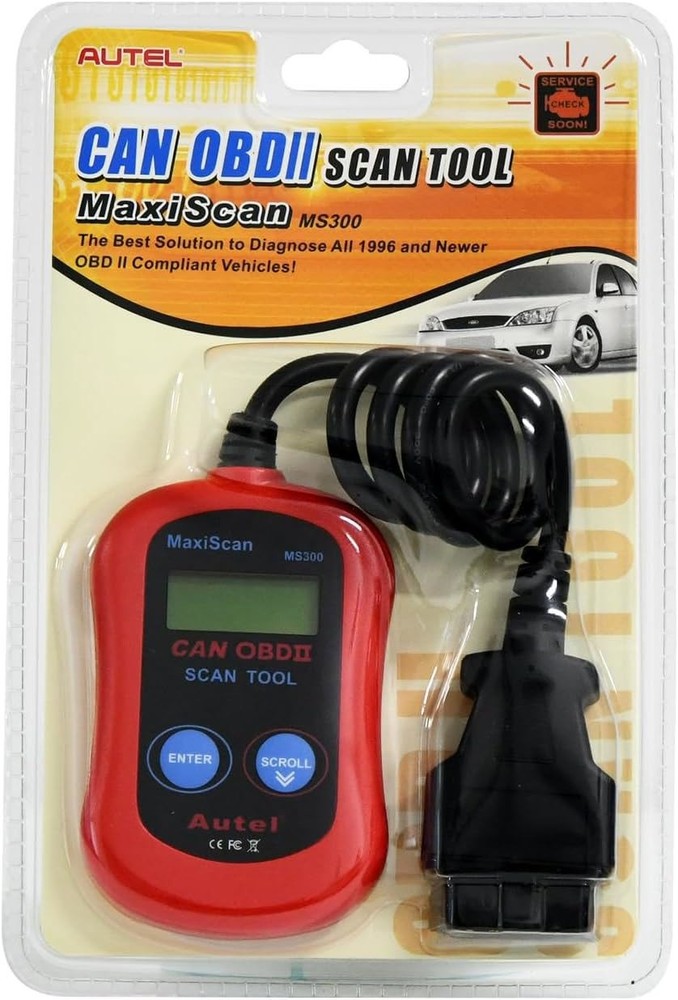 Autel MS300 OBD2 Scanner Code Reader Turn Off Check Engine Light Car Diagnostics