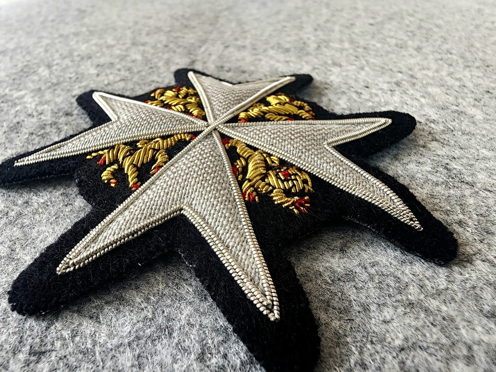 Hand made embroidery St.John badge