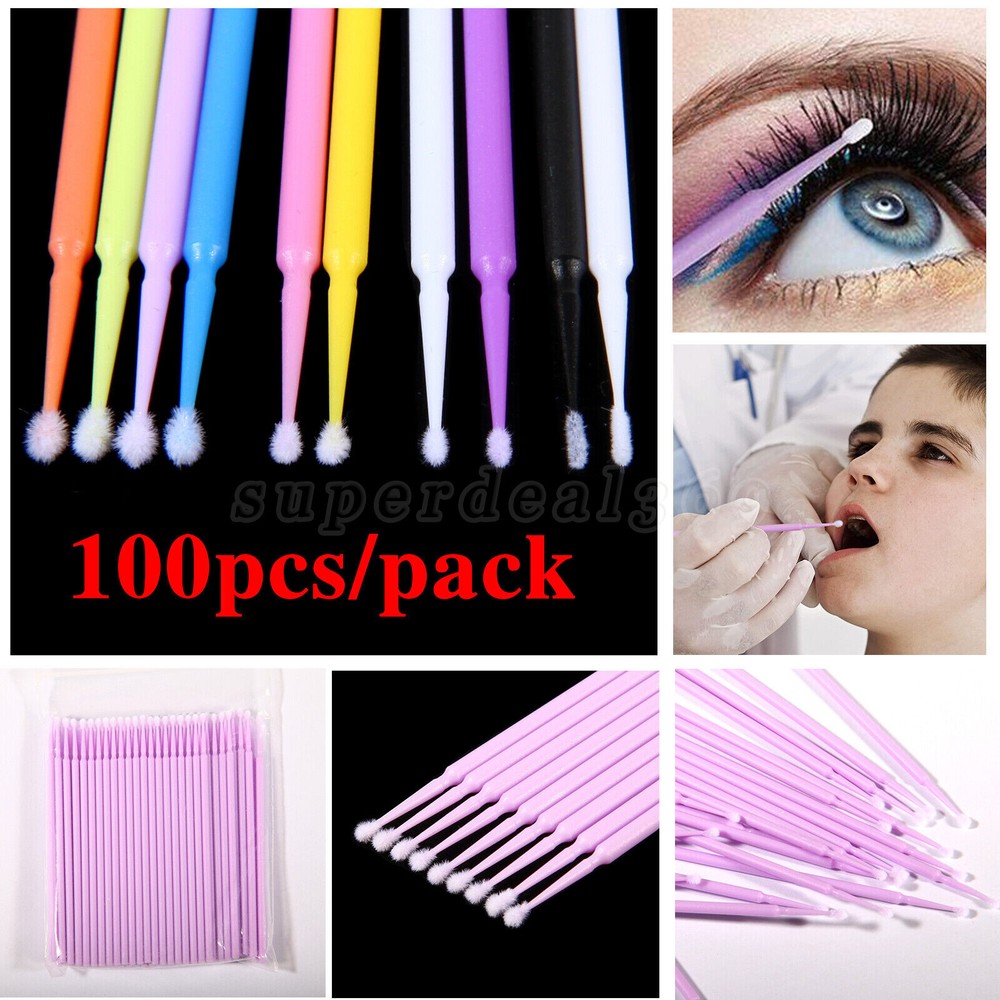 100pcs/pack Dental microbrush micro brush applicator tip regular/fine/ultrafine