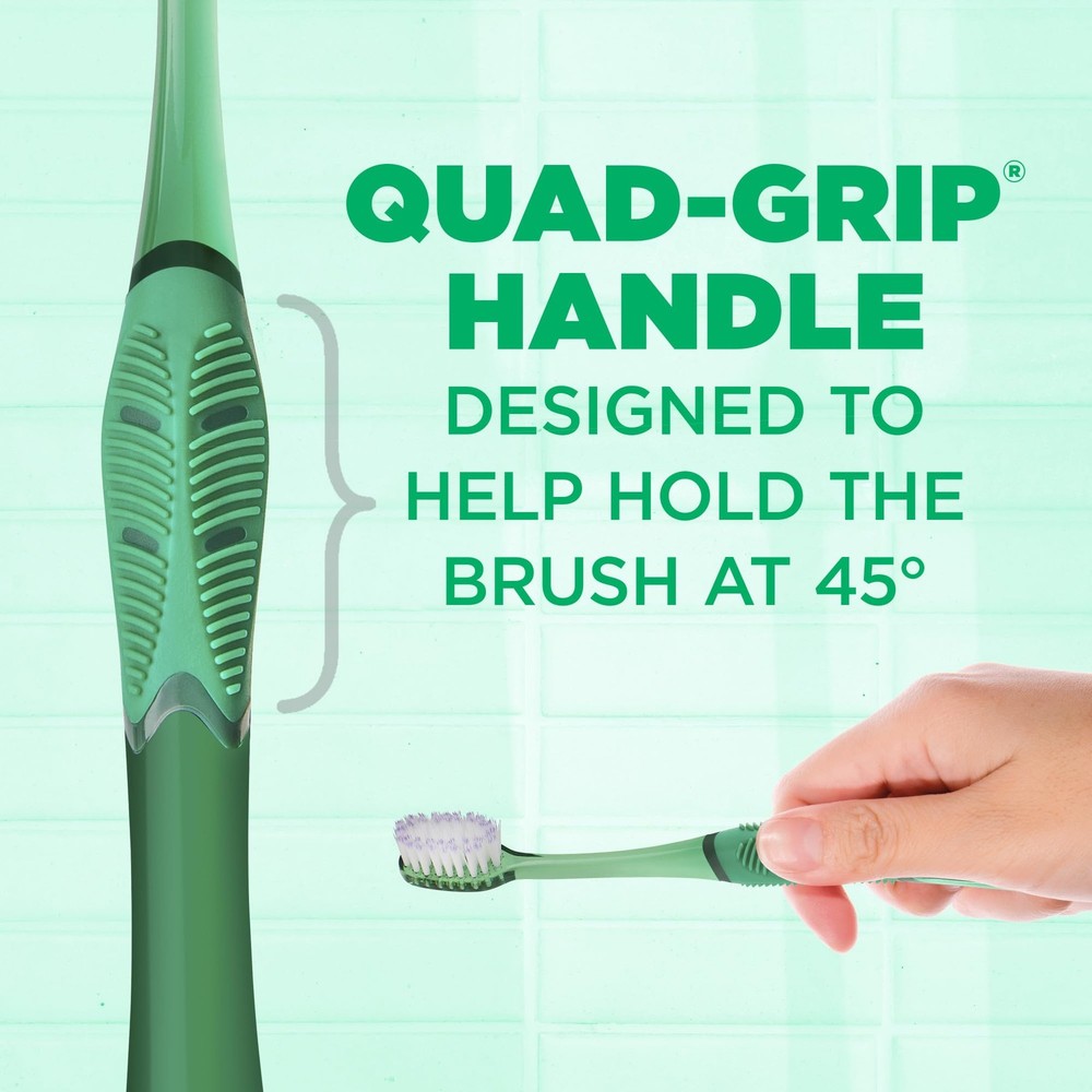 GUM Technique Deep Clean Toothbrush - Compact Soft - Soft Toothbrushes for Ad...