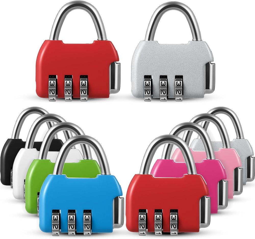 10 Pcs Digit Combinations Padlock Safe Cipher Lock Mini Combination Resettable N