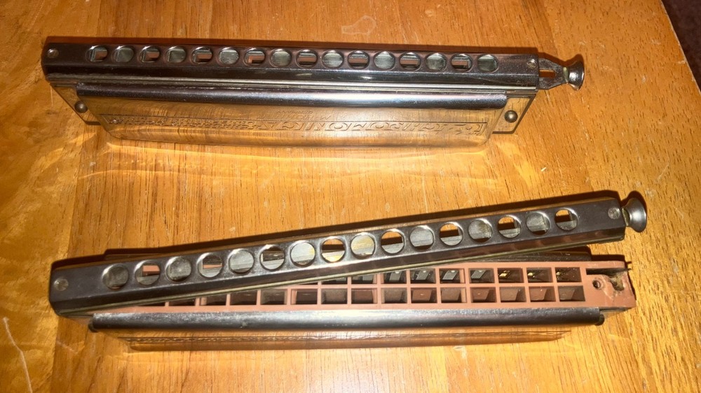 Hohner 64 Chromatic Chromonica ( Two used Harmonicas)
