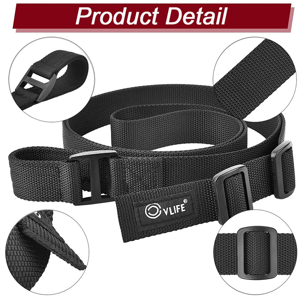 2 Points Rifle Sling - Adjustable Gun Sling With Fast-Loop 1.25" Webbing / Black
